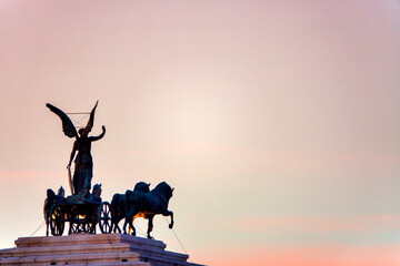 Goddess victoria at sunset