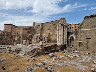 Fototapeta premium ruins of the town