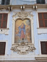 detail of the door of the cathedral of st mary