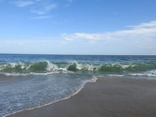 The natural beauty of the Atlantic Ocean, viewed from the shores of Assateague Island, in Worcester County, Maryland.