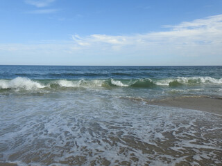 The natural beauty of the Atlantic Ocean, viewed from the shores of Assateague Island, in Worcester County, Maryland.