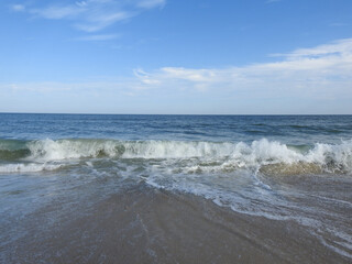 The natural beauty of the Atlantic Ocean, viewed from the shores of Assateague Island, in Worcester County, Maryland.