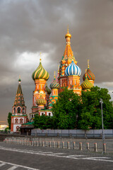St. Basil's Cathedral. Temple on Red Square in Moscow, Russia