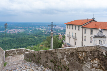 Views from the famous Unesco site in Varese, Italy. Sacro Monte. 05 June 2022