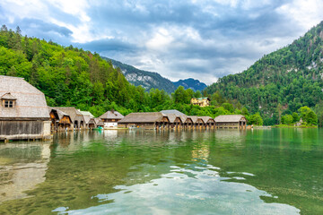 Naklejka premium Schöne Erkundungstour entlang des Berchtesgadener Voralpenlandes - Königsee - Bayern - Deutschland