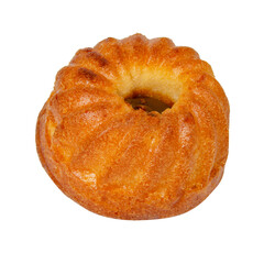 Muffin cake homemade isolated on the white background