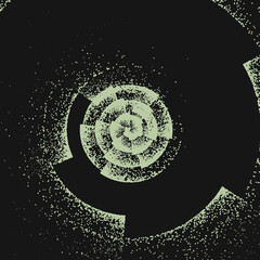 Noise gradient swirl algorithm implementation illustration