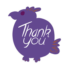 thank you balloon word gift card