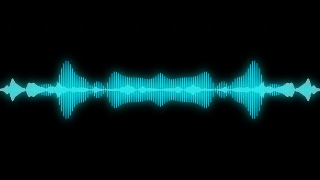 Glowing melody modulator. Audio wave amplifier, sound design element with frequency bouncing