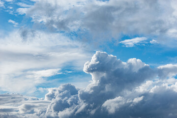 Evening cloudscape after the thunderstorm.