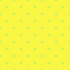 Pattern with polka dots on a yellow background