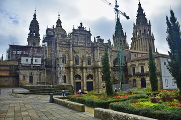 Cathedral of Santiago de Compostela - obrazy, fototapety, plakaty