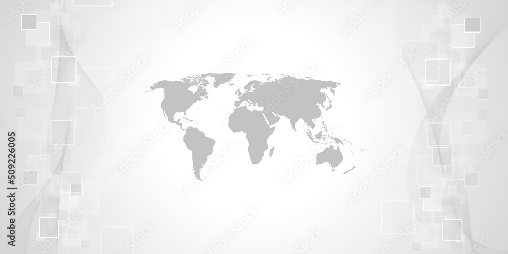 Poster global network connection. world map and line composition concept of global business. vector illustr