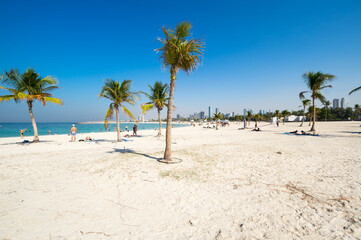 Obraz na płótnie Canvas Al Mamzar Beach Park