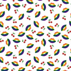 White LGBT Pattern