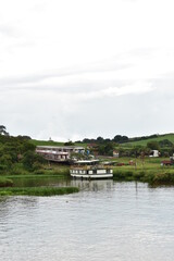Fototapeta na wymiar boat on the river