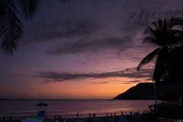 Zachód słońca w Sanya , chińskich Hawajach.
 - obrazy, fototapety, plakaty