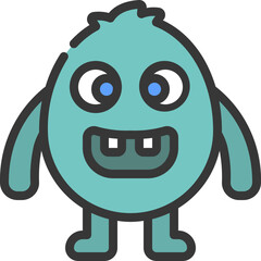 Egg Shape Monster Icon