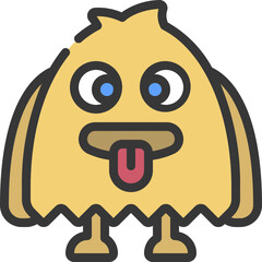 Happy Furry Monster Icon