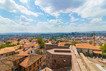 Ankara Castle and Cityscape of Ankara. Capital city of Turkey