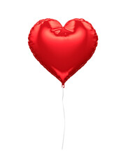 Fototapeta na wymiar 3d rendering of red balloon on a white isolated backgorund