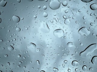 Water drops on window