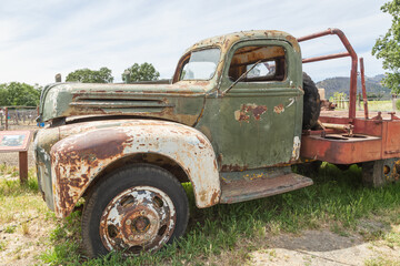 1947 Ford Truck: Workhorse of Yesteryears at Old Faithful Geyser in Calistoga,California