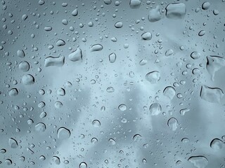 Water drops on window