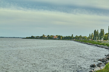 clouds over the river