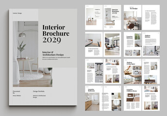 Interior Brochure Layout