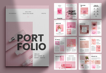 Pink Portfolio Layout