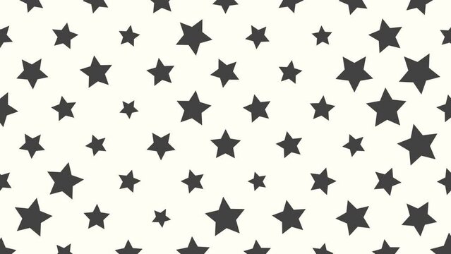 Black stars pattern, motion abstract business, corporate and retro style background