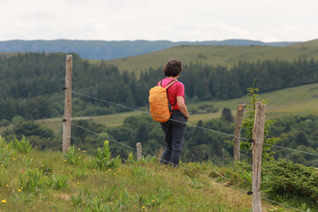 randonn&eacute;e autour du lac de Gu&eacute;ry, Auvergne