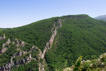 Topkhana Forest near Shusha city. Beautiful nature of Azerbaijan. Nagorno Karabakh.