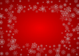 Christmas and New Year snowflakes