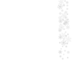 Obraz premium Christmas and New Year snowflakes