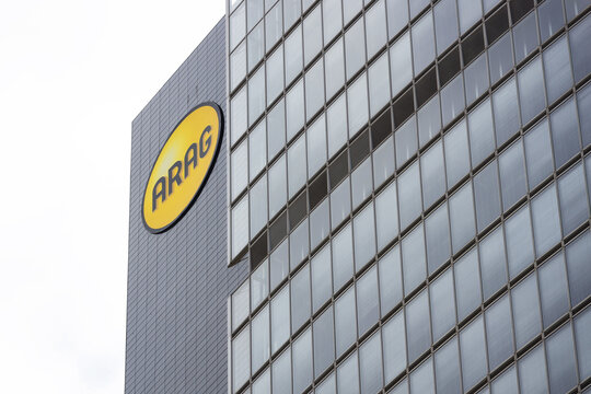 dusseldorf,nrw /germany - 17 04 2022: the arag building in dusseldorf germany