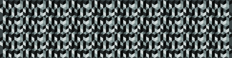 Dark black geometric grid background. Modern dark abstract vector texture