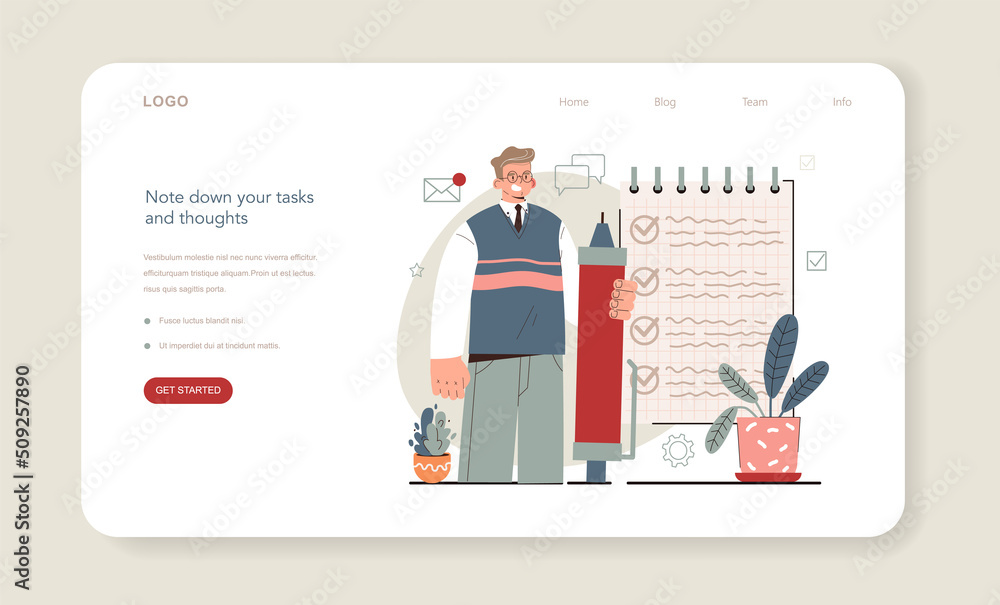 Aufkleber hyperfocus idea, how to become more efficient web banner or landing page