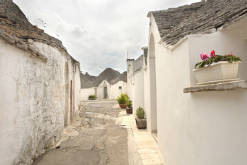 Trulli of Alberobello typical houses. Apulia, Italy.