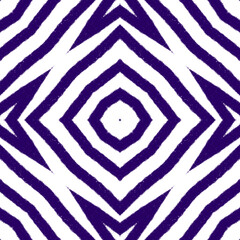 Arabesque hand drawn pattern. Purple symmetrical
