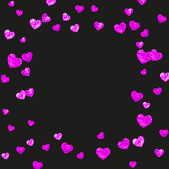 St Valentine Day Glitter. February Sparkle For Party. Random Fra