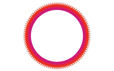  red circle frame on white