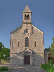 Fototapeta na wymiar Old Catholic church renovated in Otok near Sinj, Croatia