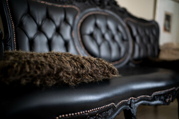 armchair with a upholstery