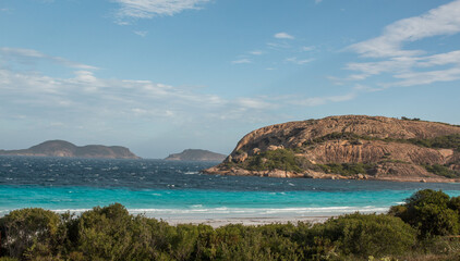 Amazing blue crystal water and white sand beach  - Cape le Grand, Esperance WA, Australia