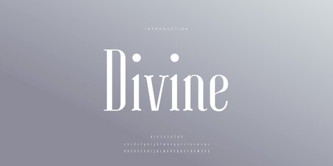 Royal, an elegant alphabet font and number. Premium uppercase fashion Design typography. vector illustration