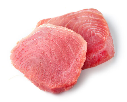 fresh raw tuna steak