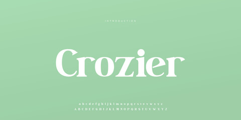 Fototapeta premium Royal, an elegant alphabet font and number. Premium uppercase fashion Design typography. vector illustration