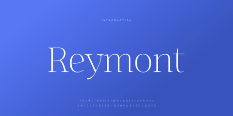 Fototapeta premium Royal, an elegant alphabet font and number. Premium uppercase fashion Design typography. vector illustration